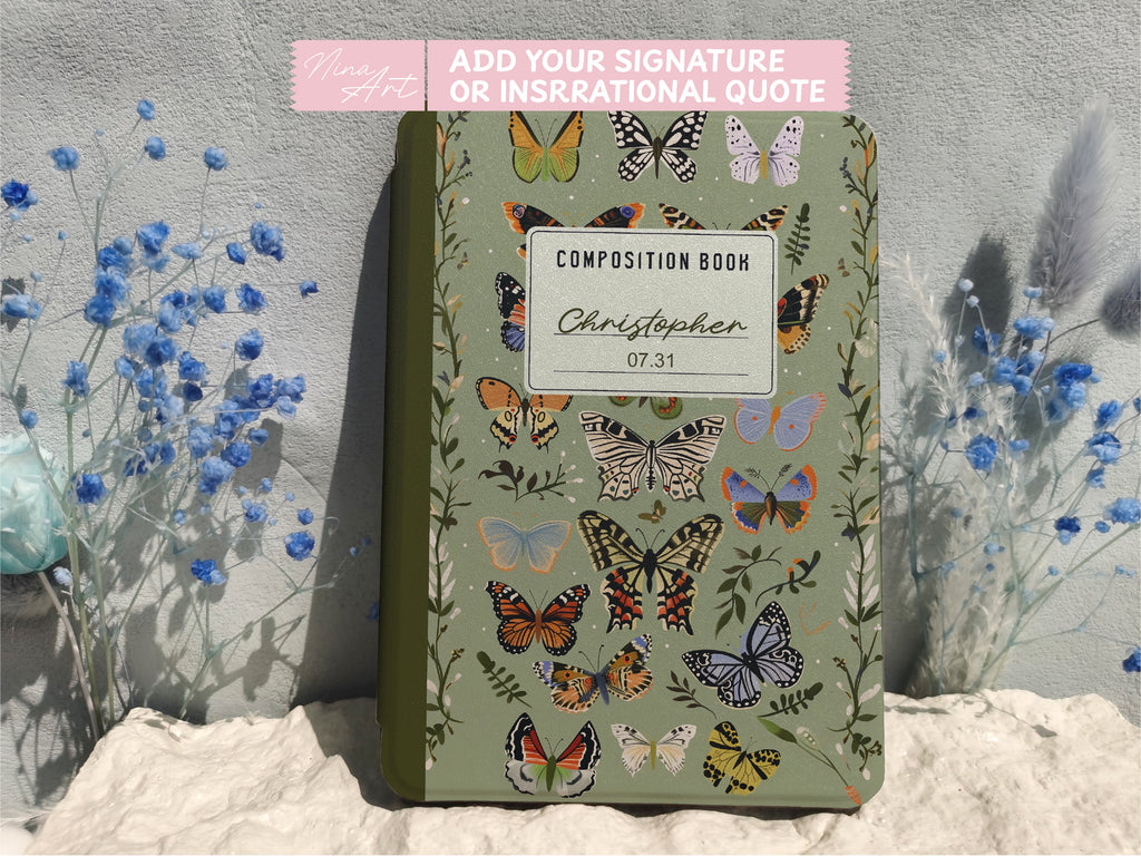 Butterfly composition book _ Kindle Case