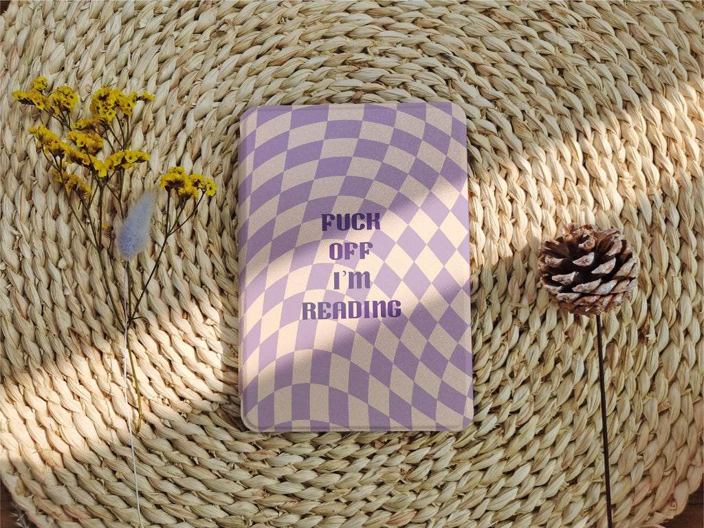 Purple Checker _ Kindle Case