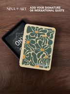 Green Groovy Flowers _ Kindle Case