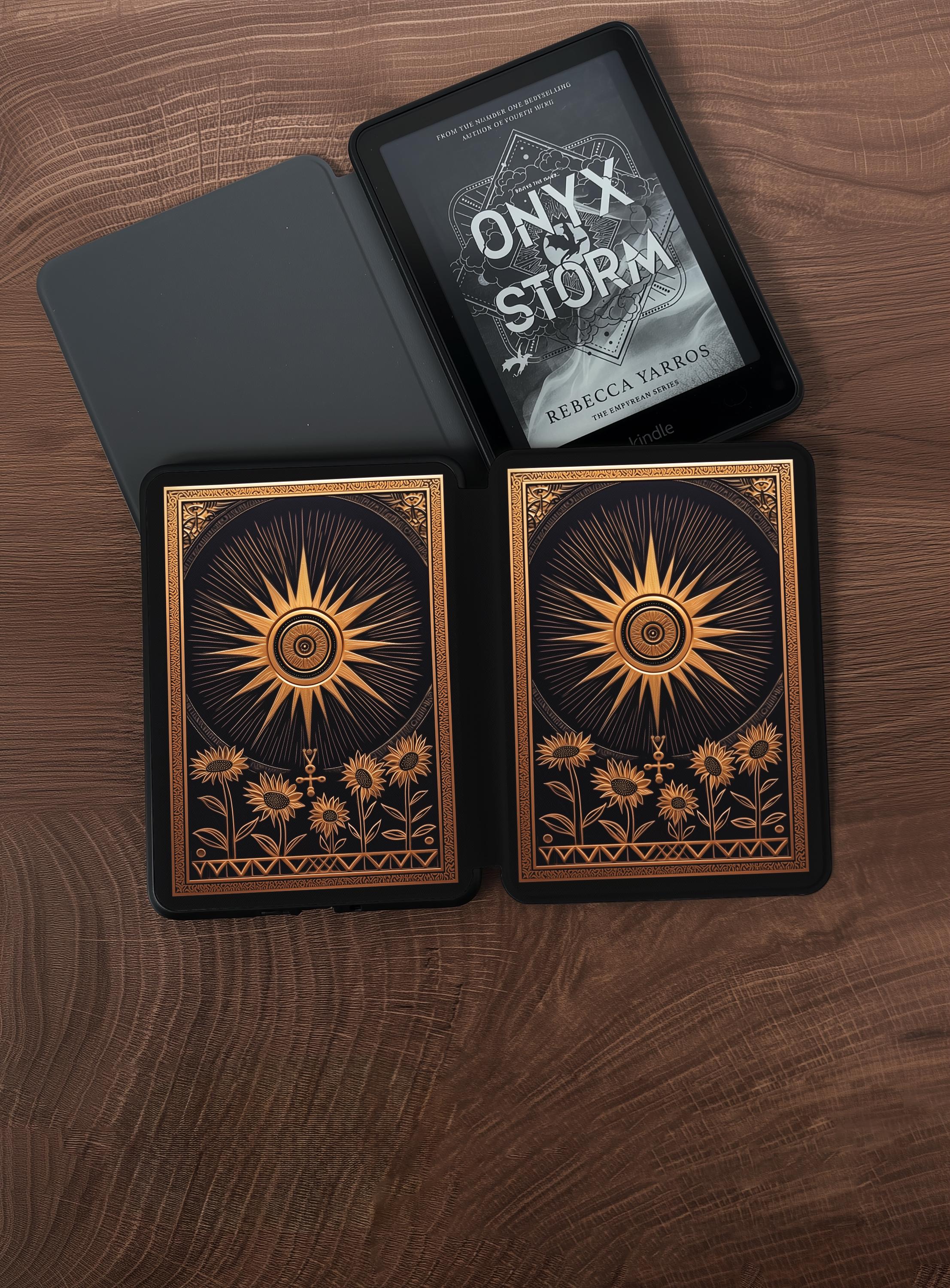 The Sun and sunflowers _ Kindle Case