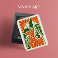 Abstract Floral _ Kindle Case