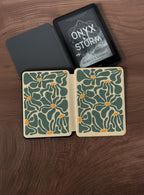 Green Groovy Flowers _ Kindle Case