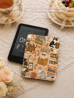 Cat Cafe Sticker - Kindle Case