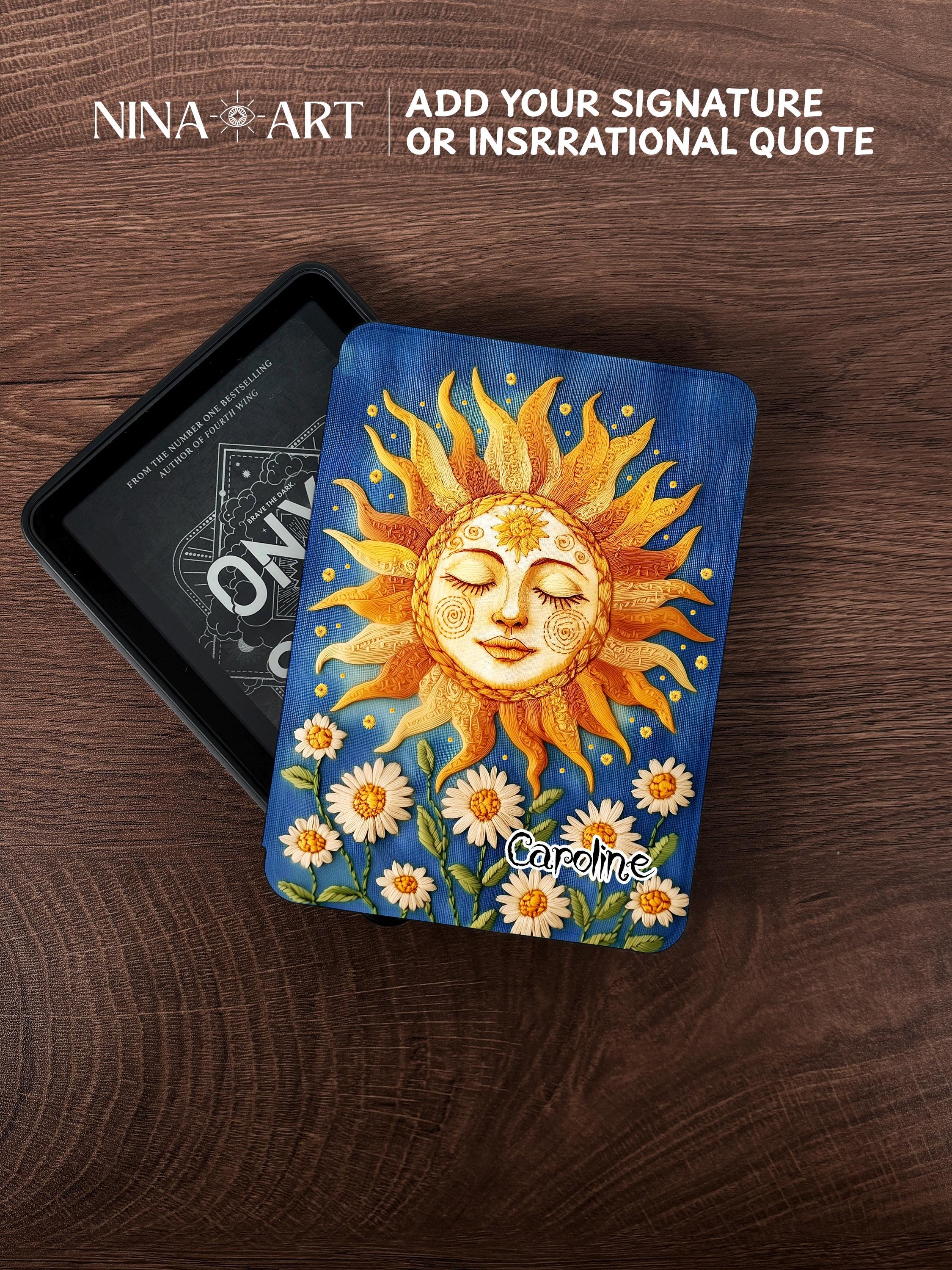 Embroidery Sun _ Kindle Case