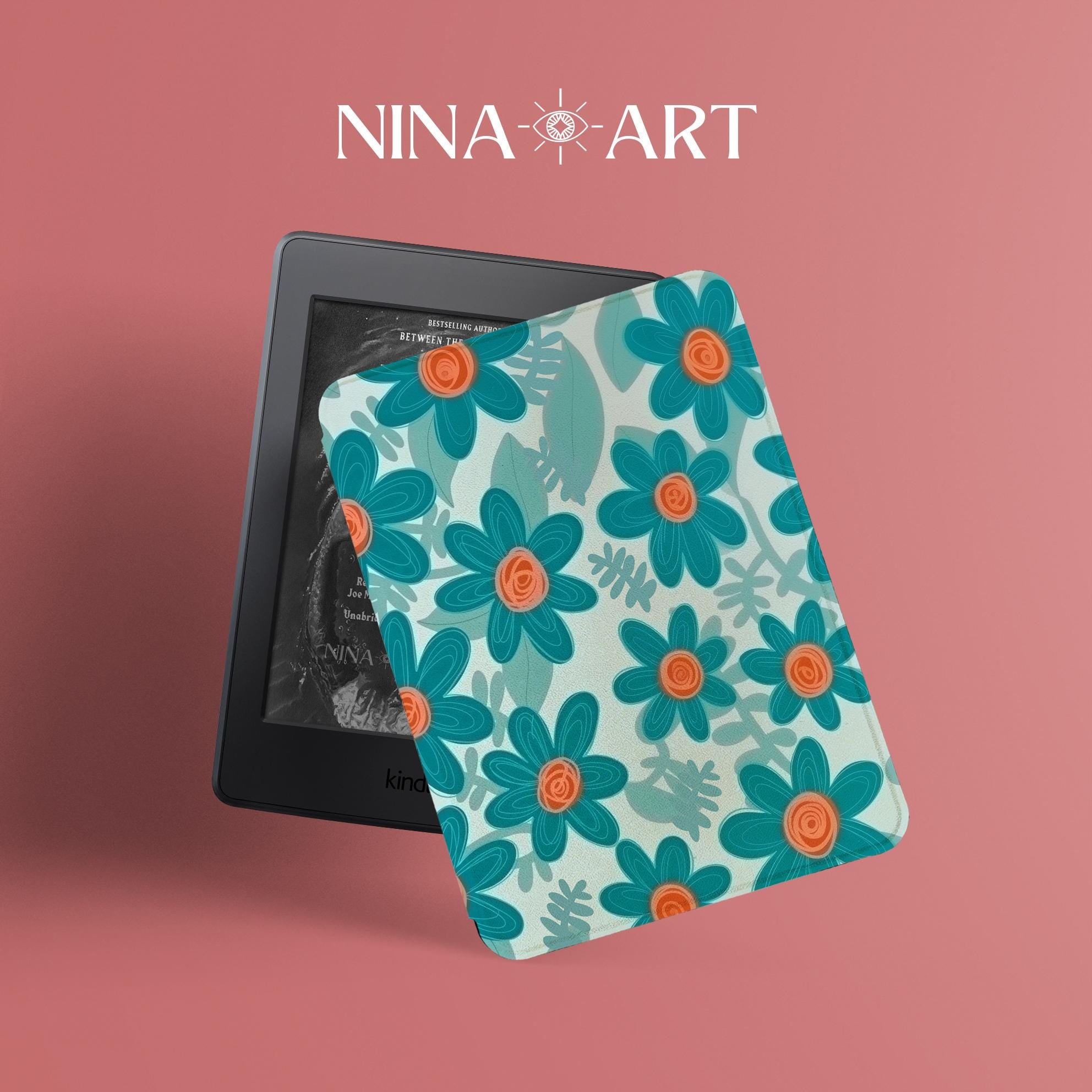 Green Flower _ Kindle Case