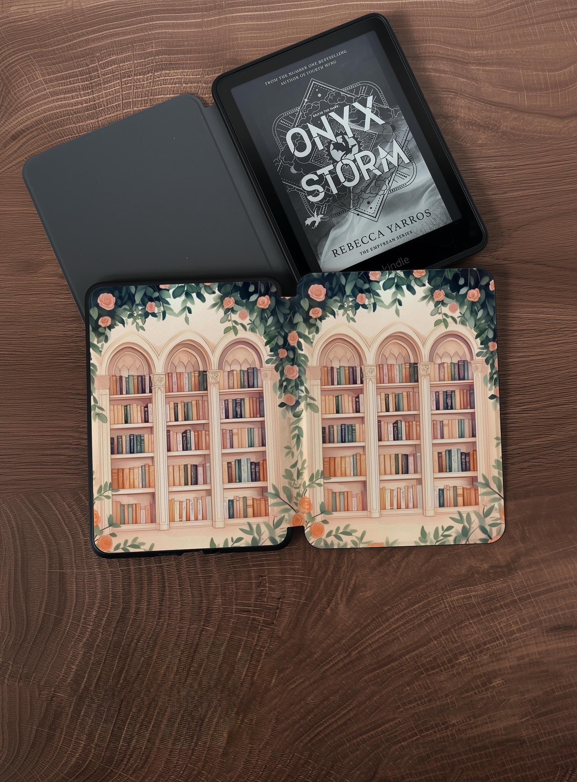 Flower Bookshelf _ Kindle Case