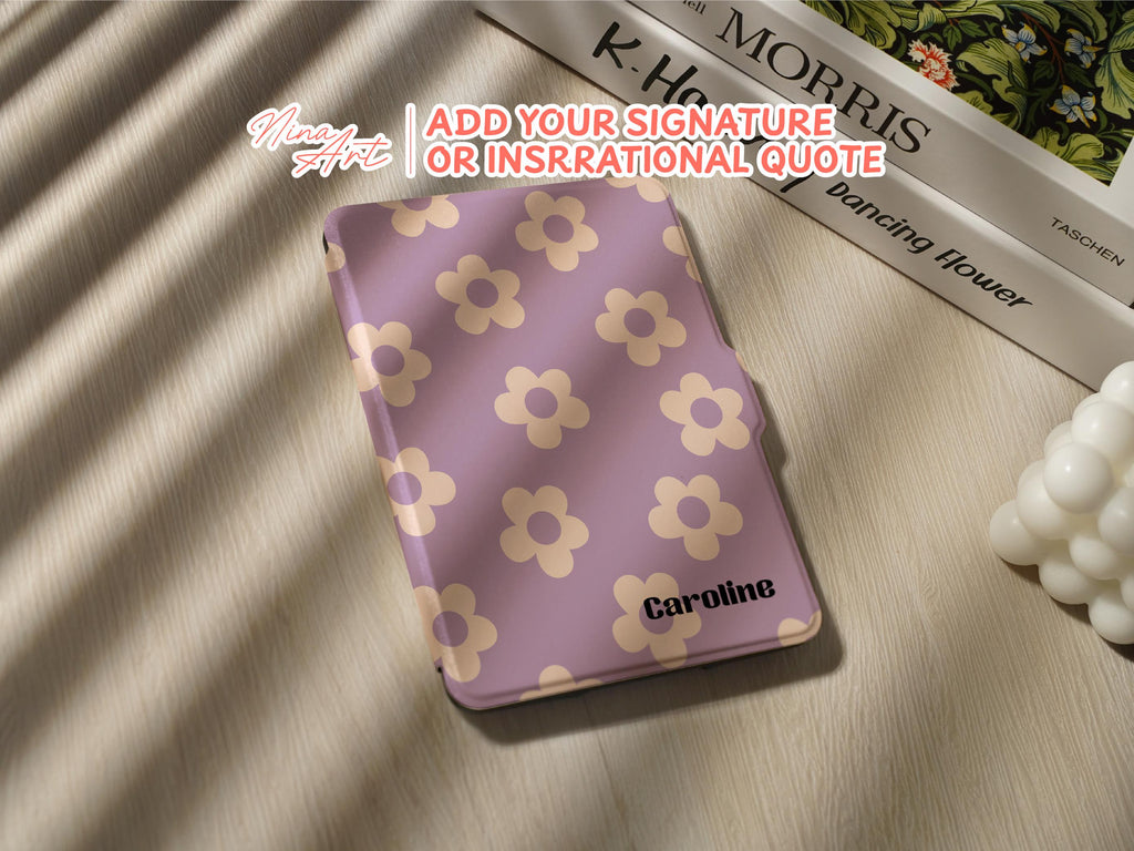 Purple Flowers _ Kindle Case