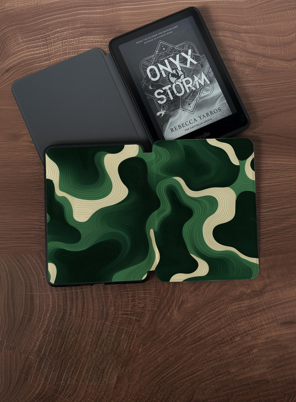 Green Wavy Line _ Kindle Case