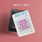 Blue Guest Check _ Kindle Case