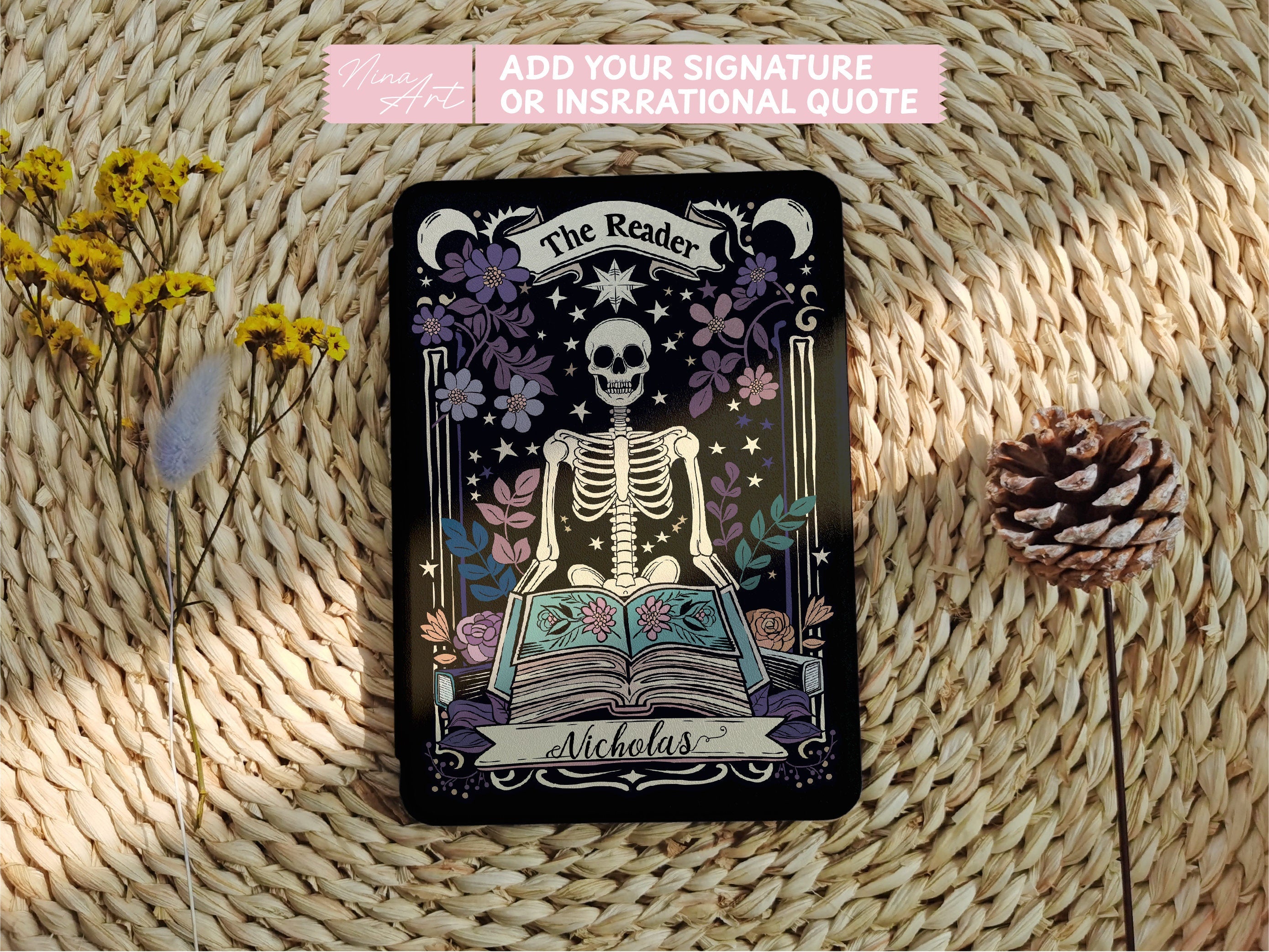 The Reader Tarot Card _ Kindle Case