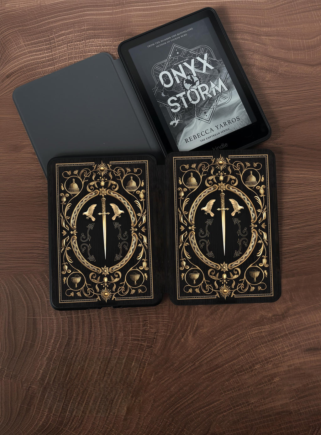 Antique Book Sword _ Kindle Case