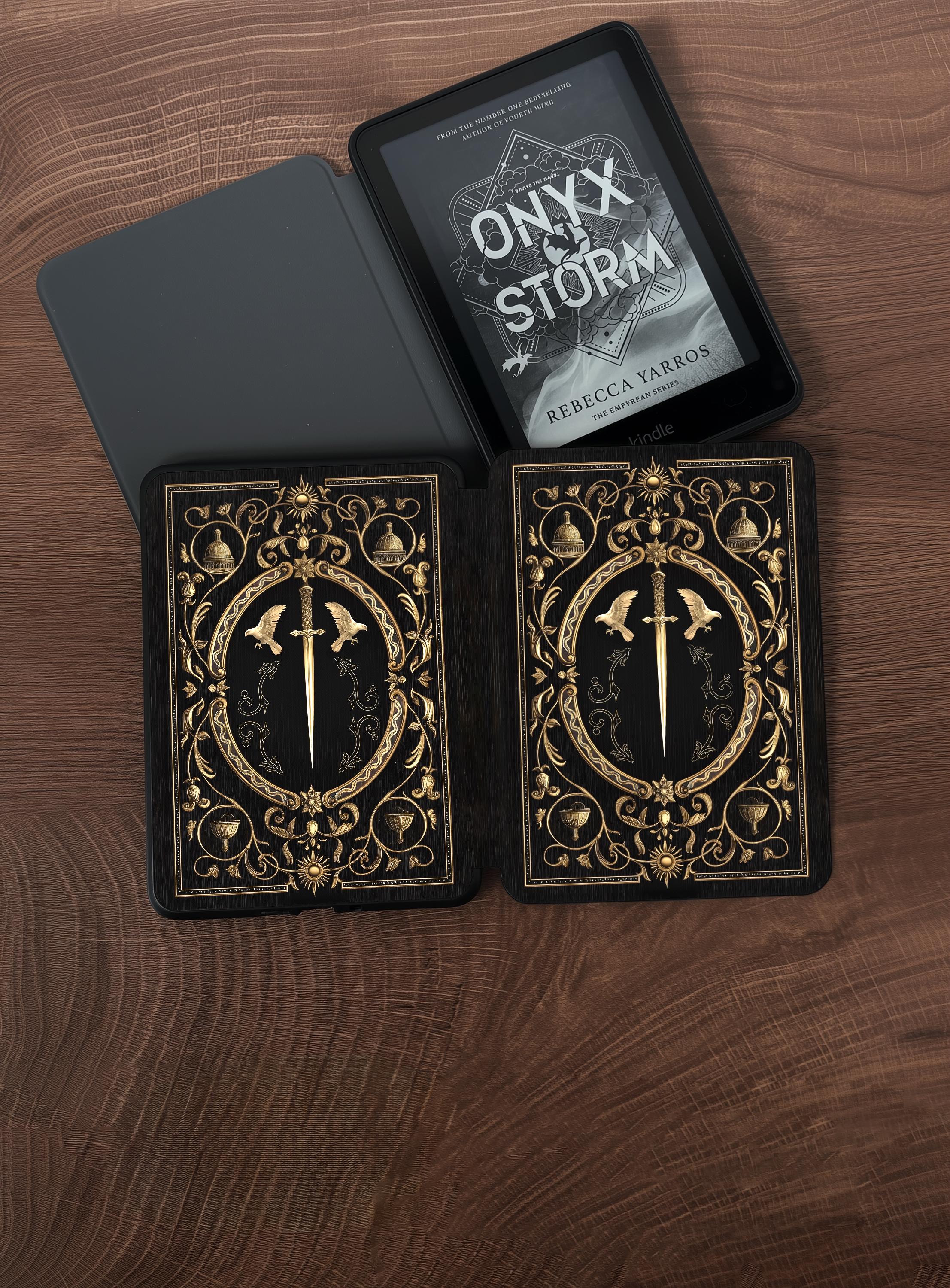 Antique Book Sword _ Kindle Case