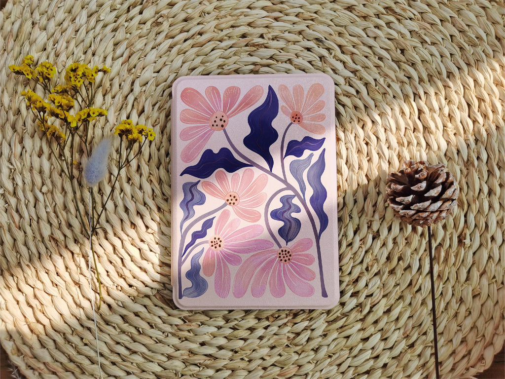 Pink Flower Art _ Kindle Case
