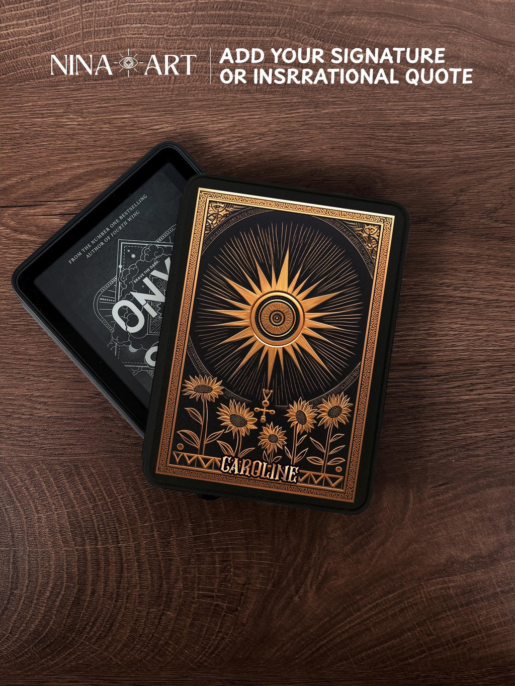 The Sun and sunflowers _ Kindle Case