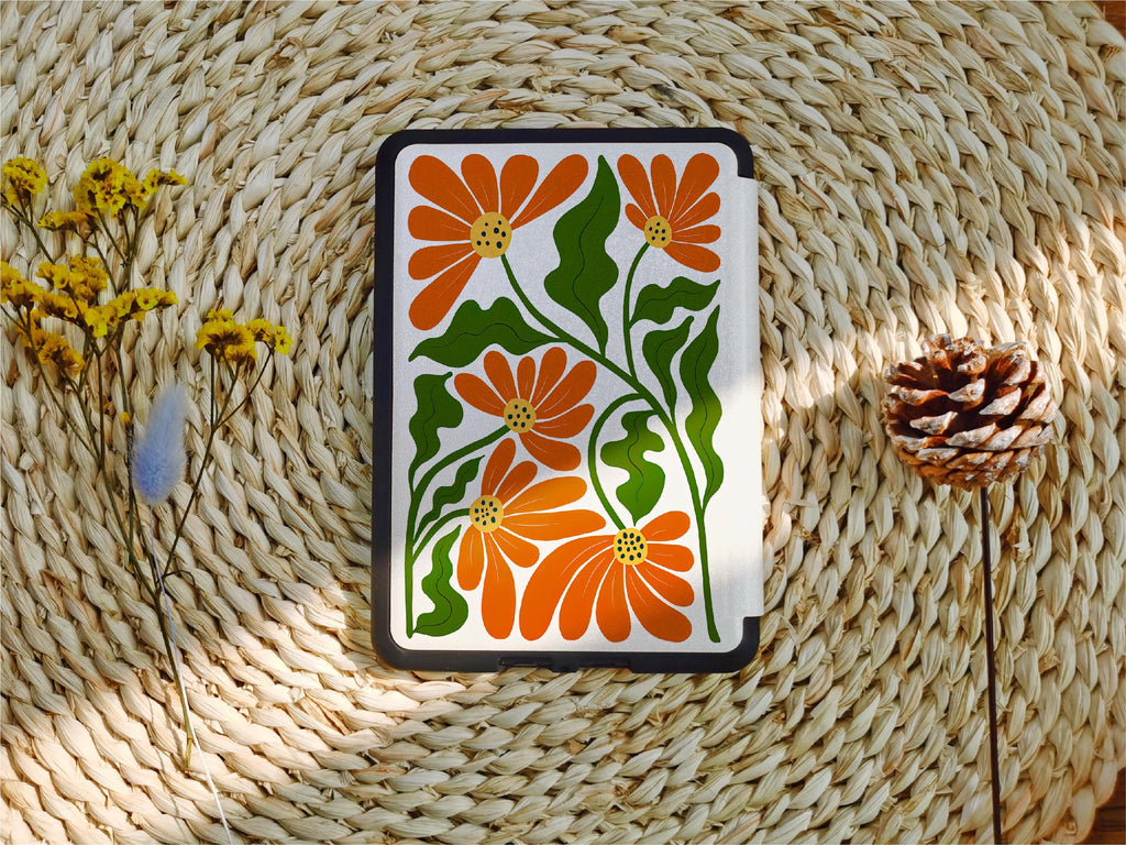 Abstract Floral _ Kindle Case