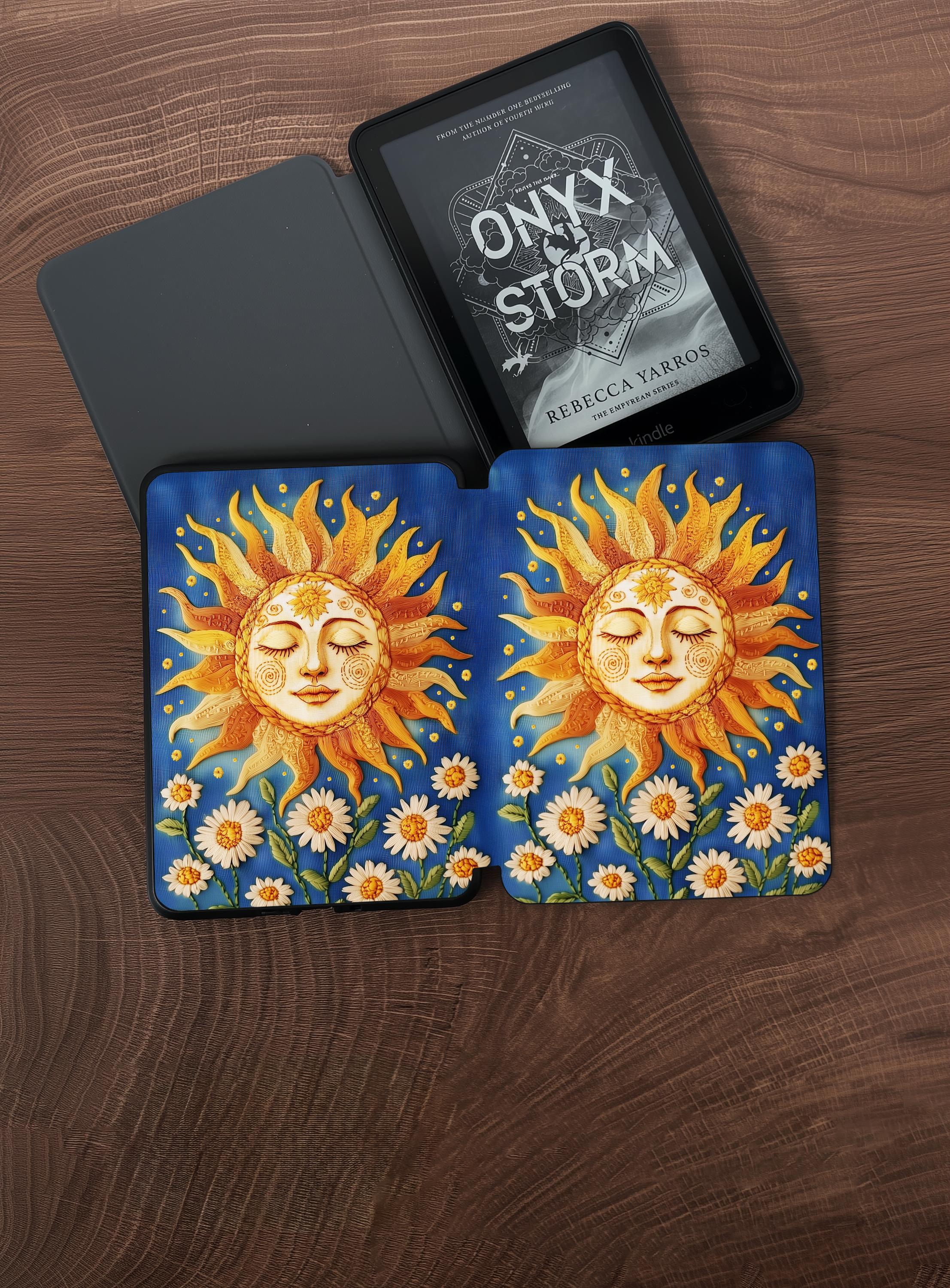 Embroidery Sun _ Kindle Case