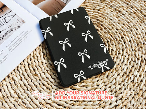 Black and white Bow _ Kindle Case