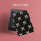 Black and white Bow _ Kindle Case