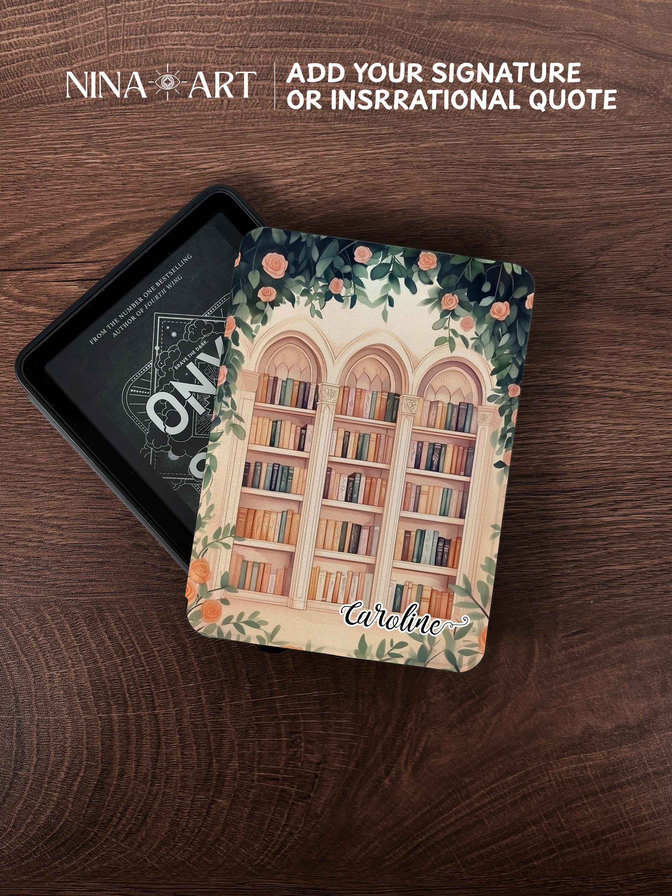 Flower Bookshelf _ Kindle Case