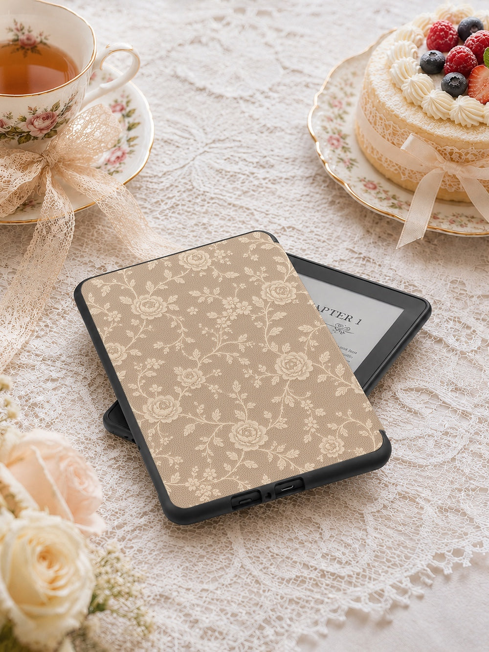 Beige Lace - Kindle Case