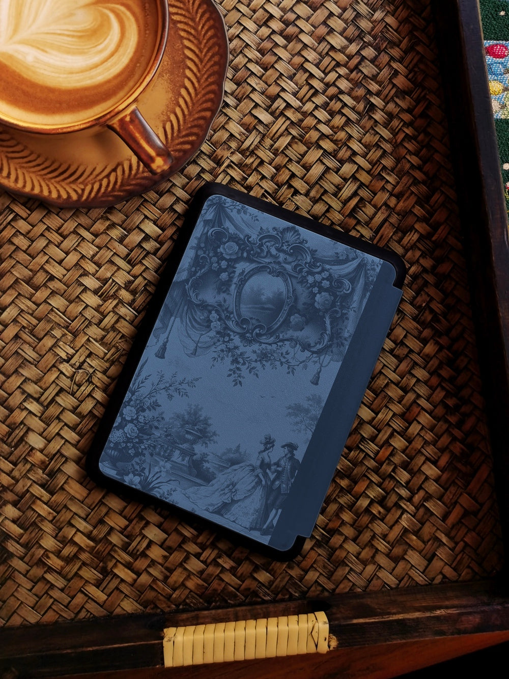 Vintage Garden Composition - Kindle Case - Dark Blue