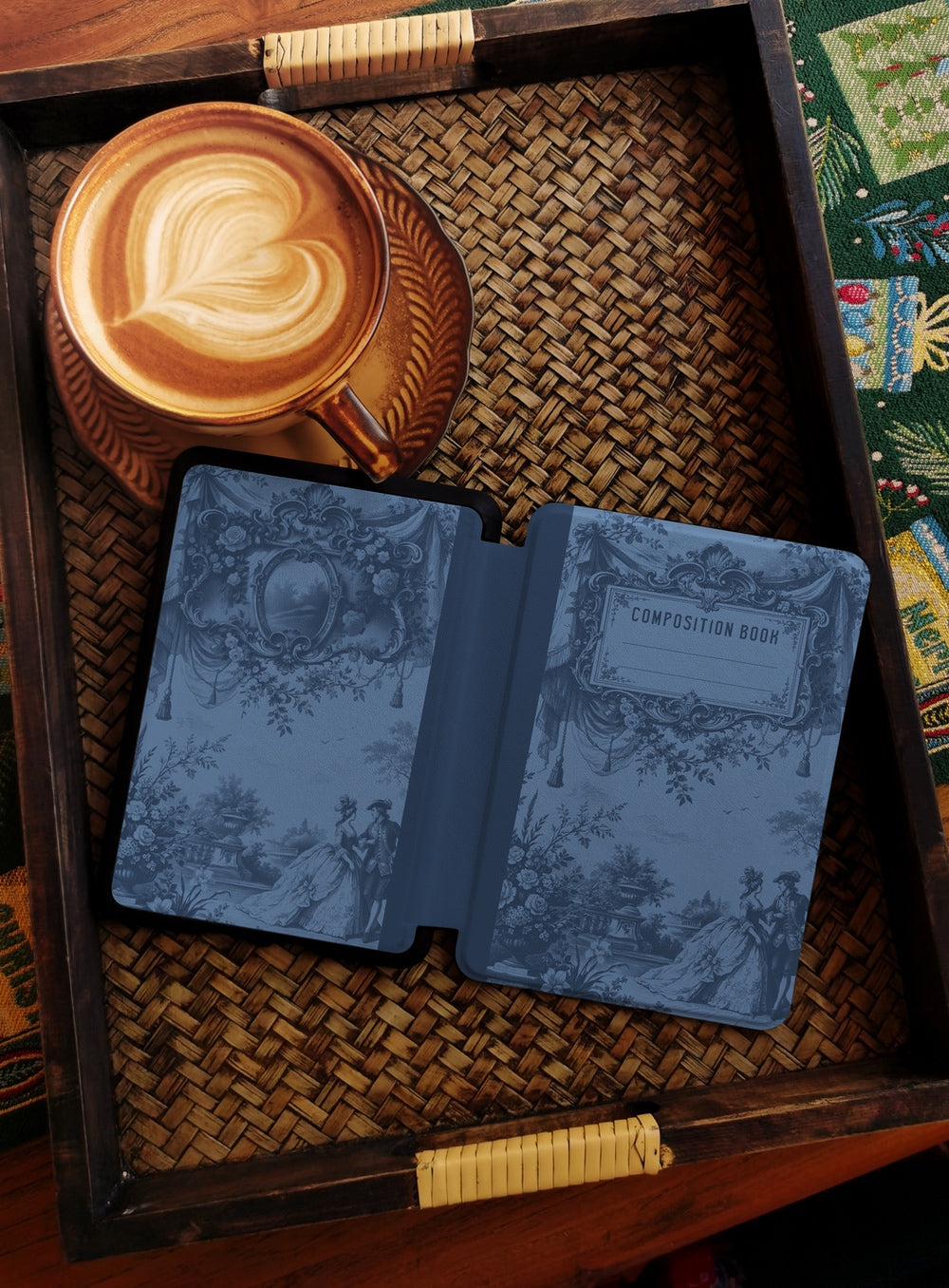 Vintage Garden Composition - Kindle Case - Dark Blue
