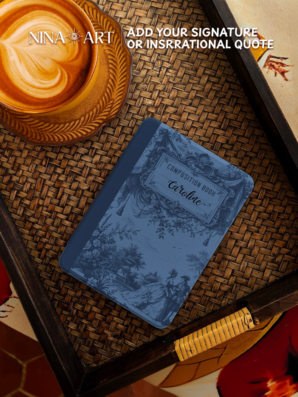 Vintage Garden Composition - Kindle Case - Dark Blue