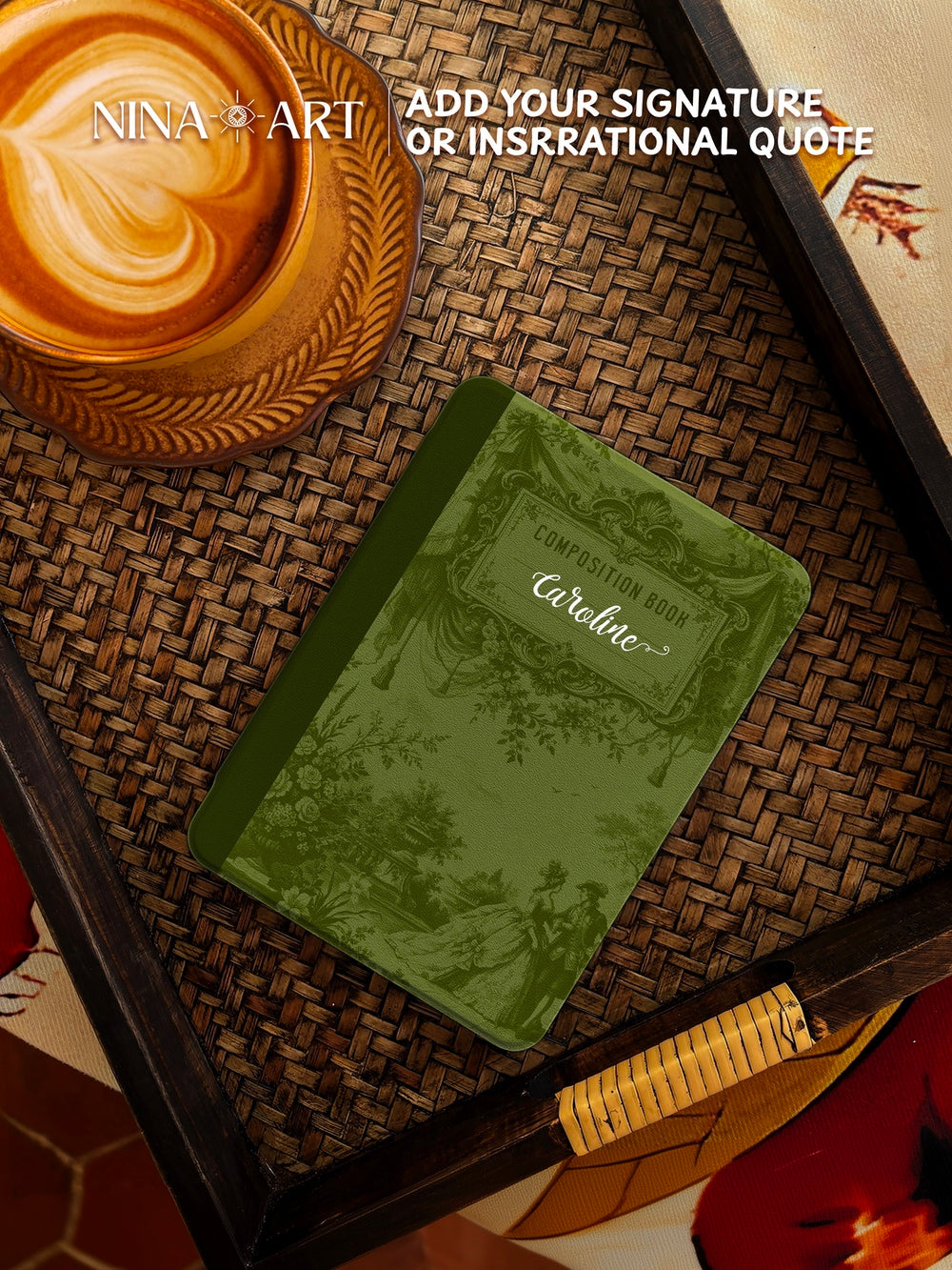 Vintage Garden Composition - Kindle Case - Dark Green
