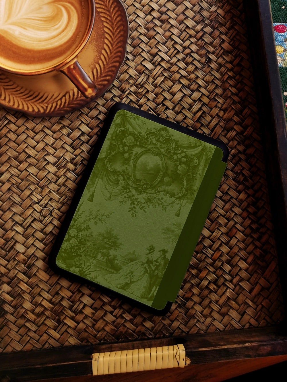 Vintage Garden Composition - Kindle Case - Dark Green