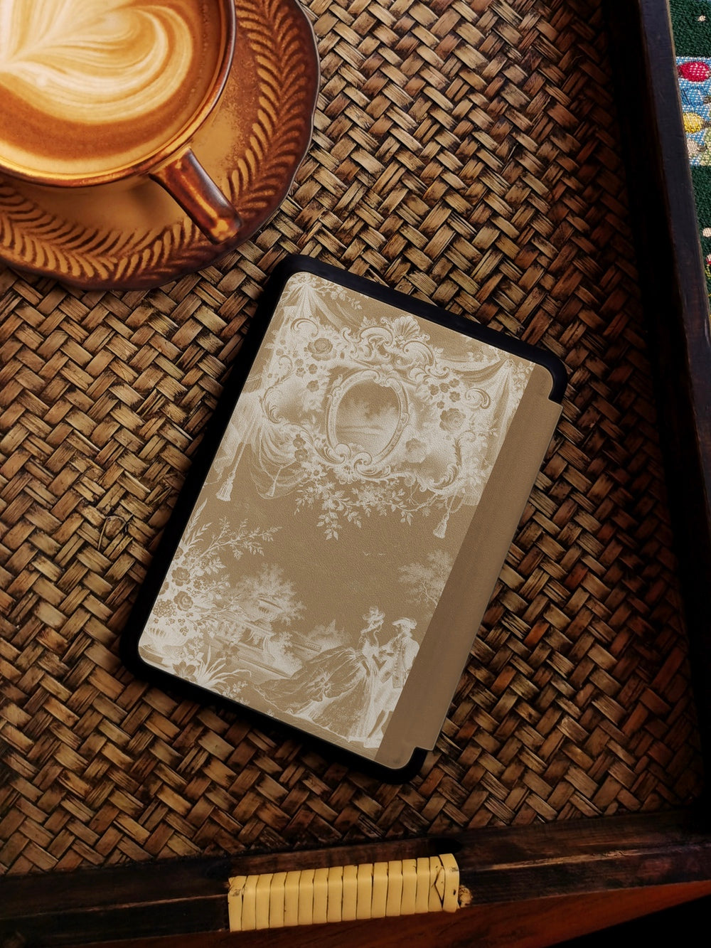 Vintage Garden Composition - Kindle Case - Dark Khaki