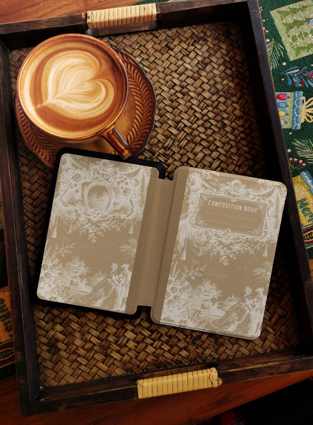 Vintage Garden Composition - Kindle Case - Dark Khaki