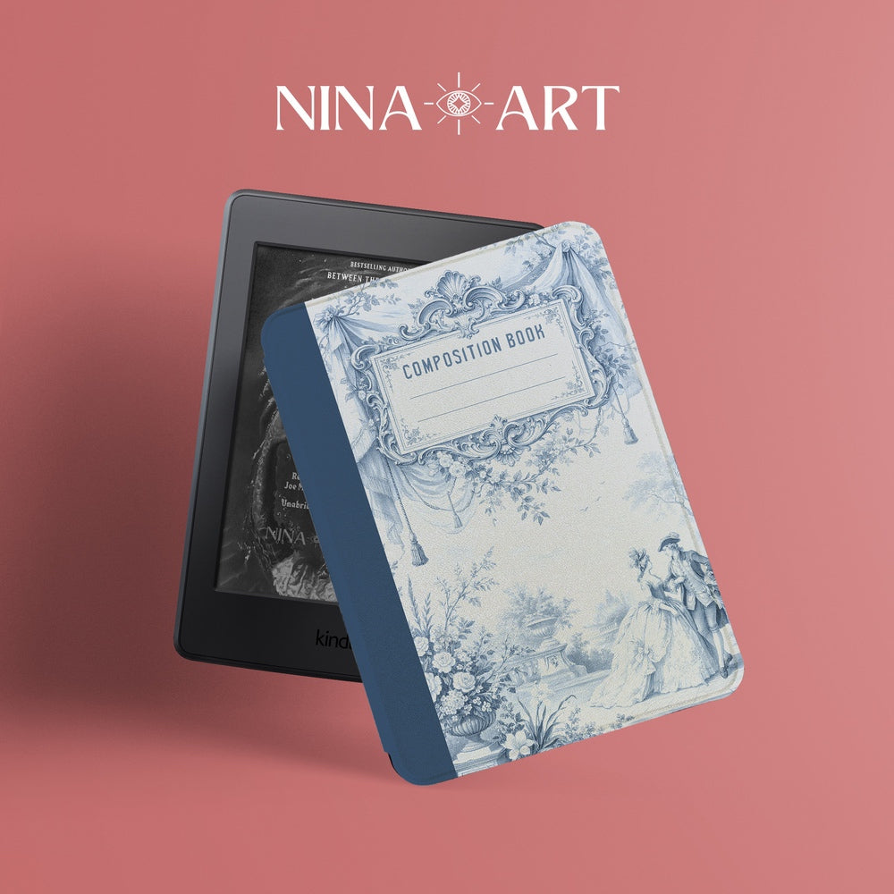 Vintage Garden Composition - Kindle Case - Light Blue
