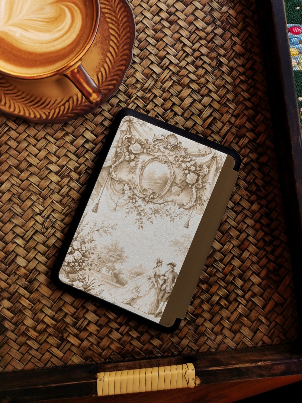 Vintage Garden Composition - Kindle Case - Light Khaki