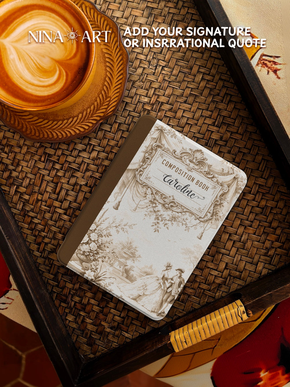 Vintage Garden Composition - Kindle Case - Light Khaki