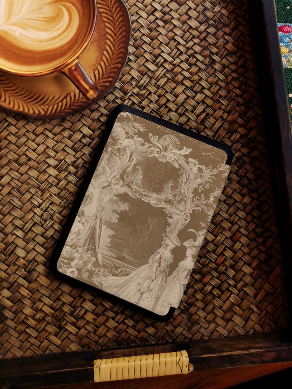 Vintage Composition - Kindle Case - Dark Khaki