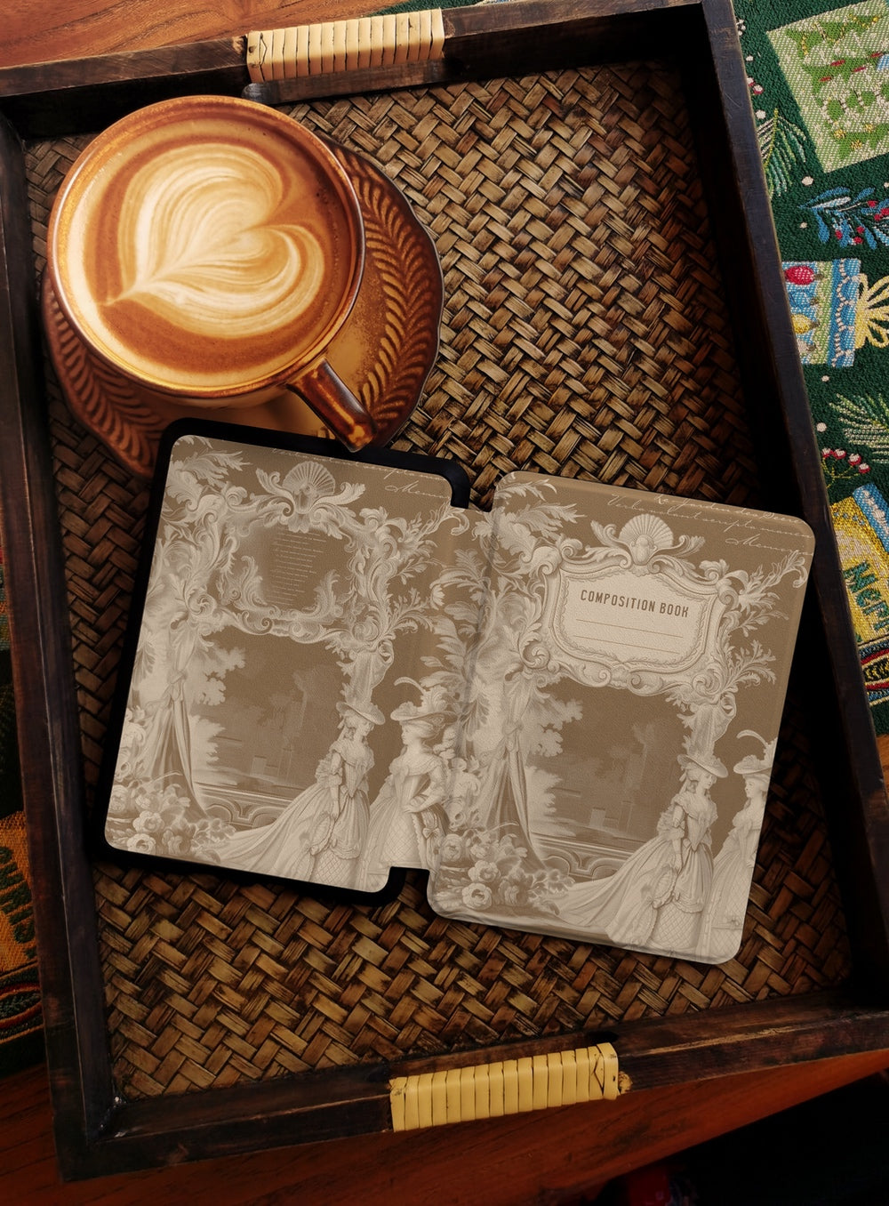 Vintage Composition - Kindle Case - Dark Khaki