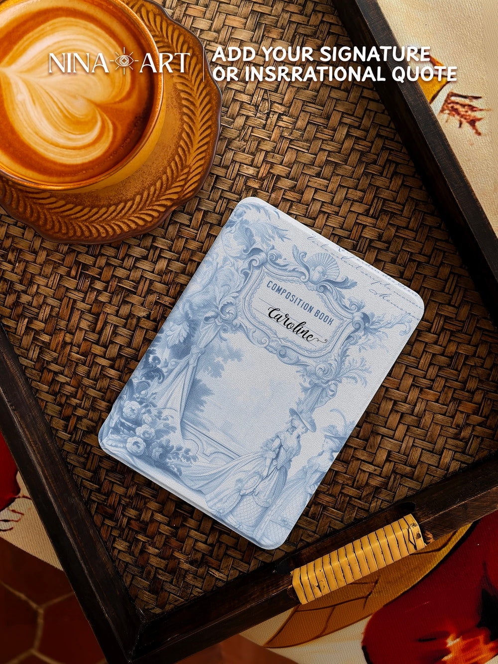 Vintage Composition - Kindle Case - Light Blue