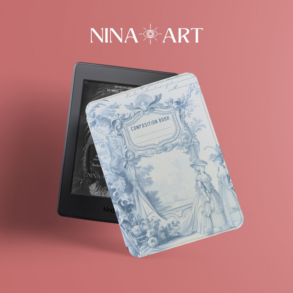 Vintage Composition - Kindle Case - Light Blue