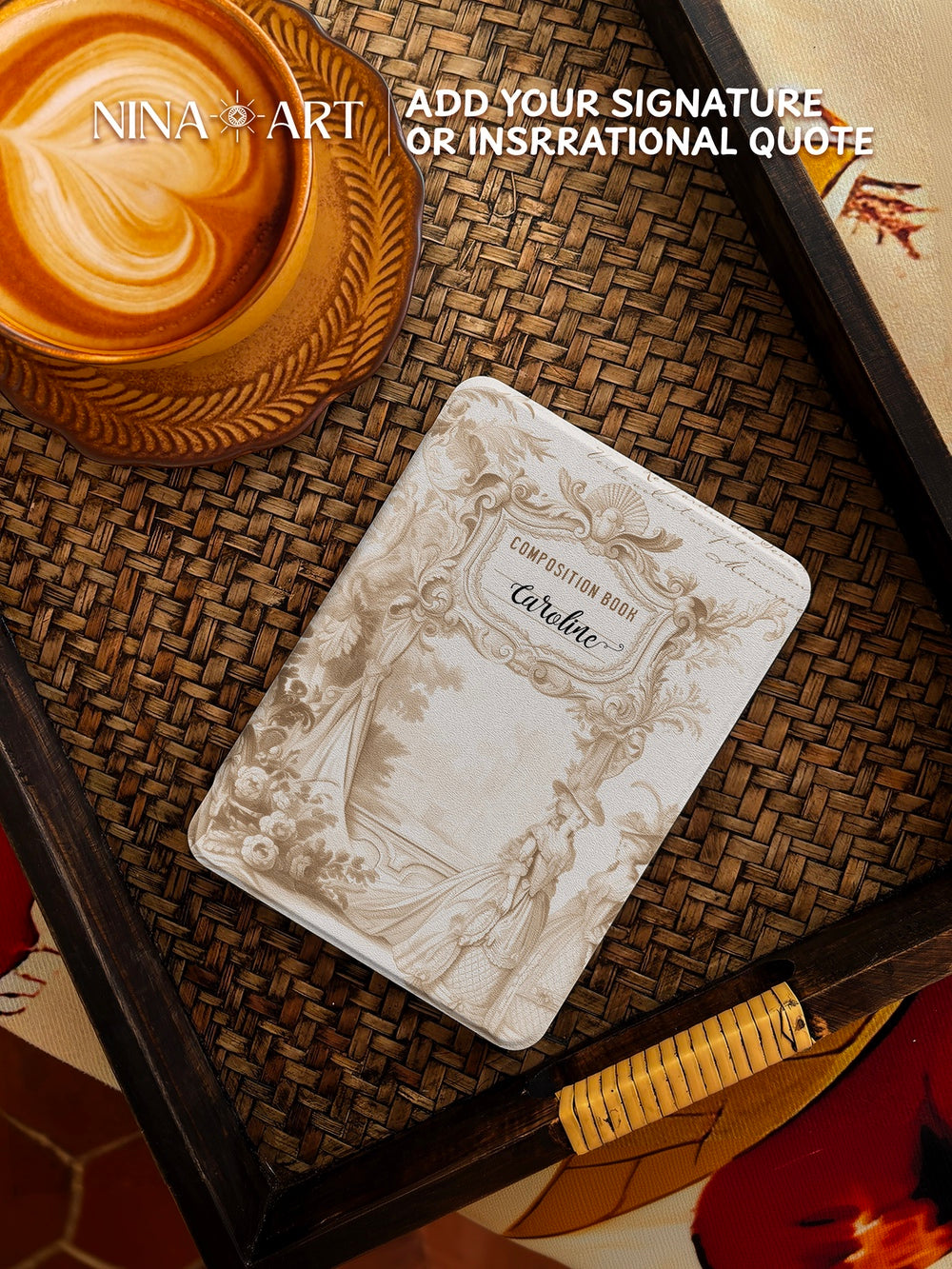 Vintage Composition - Kindle Case - Light Khaki