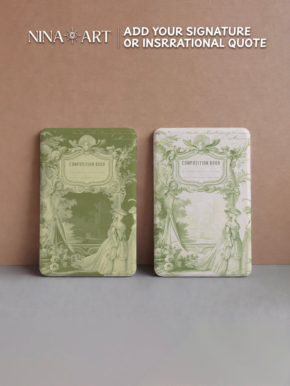 Vintage Composition - Kindle Case - Dark Green