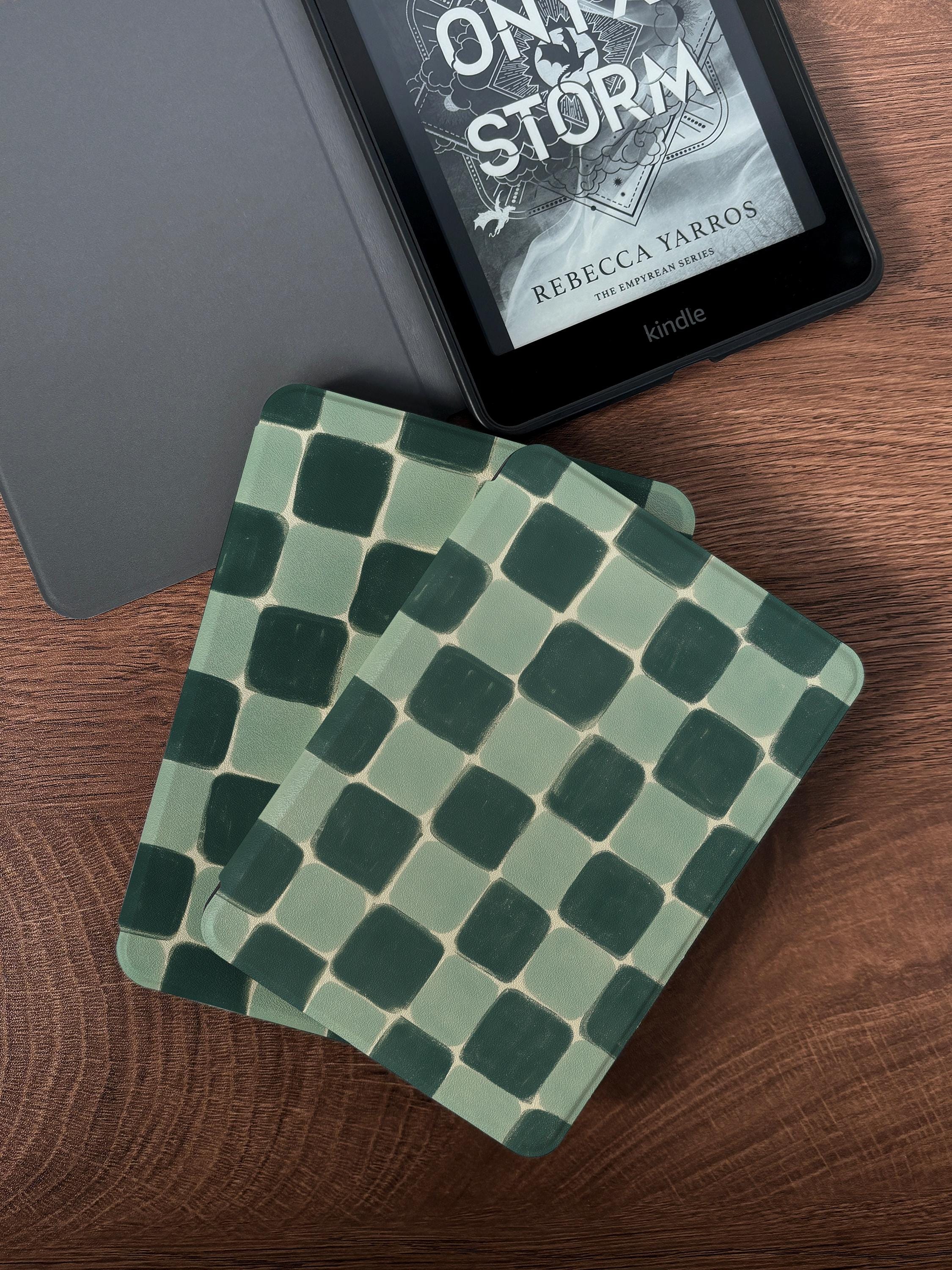 Green Checkboard  _ Kindle Case