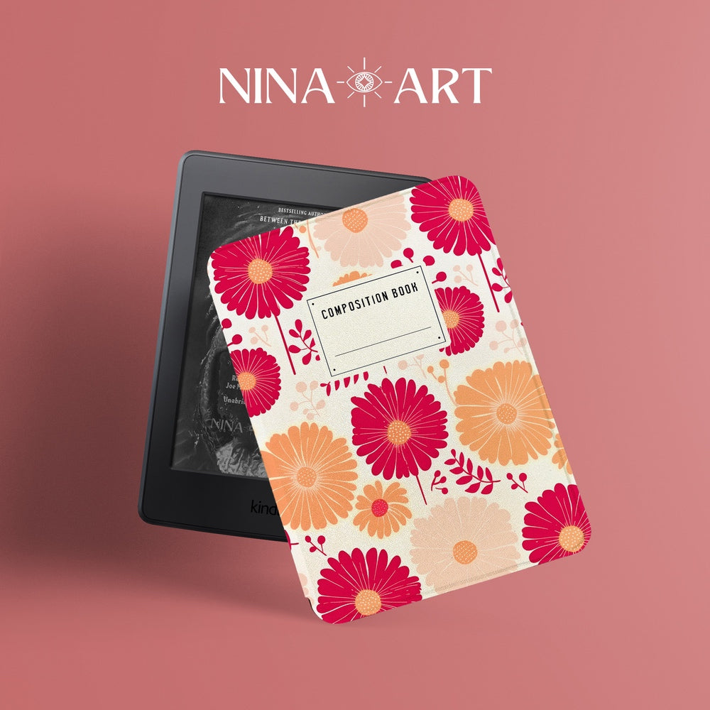 Blush Daisy Composition - Kindle Case
