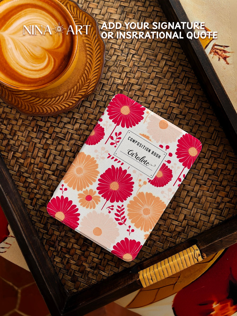 Blush Daisy Composition - Kindle Case