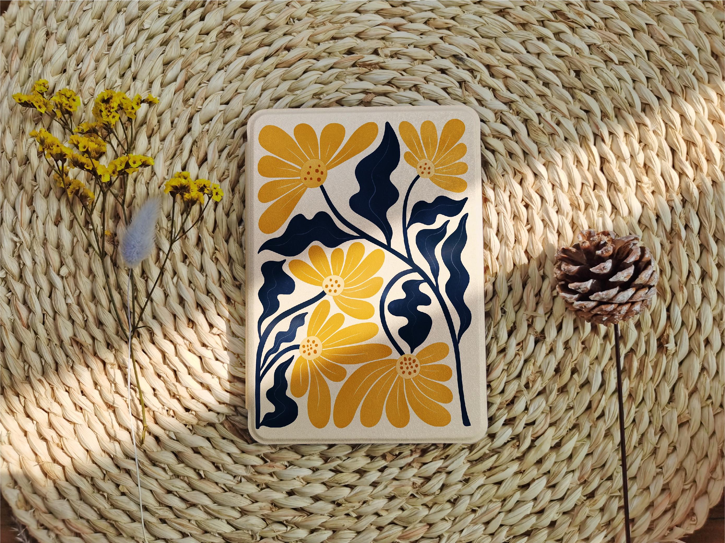 Abstract Botanical Art _ Kindle Case