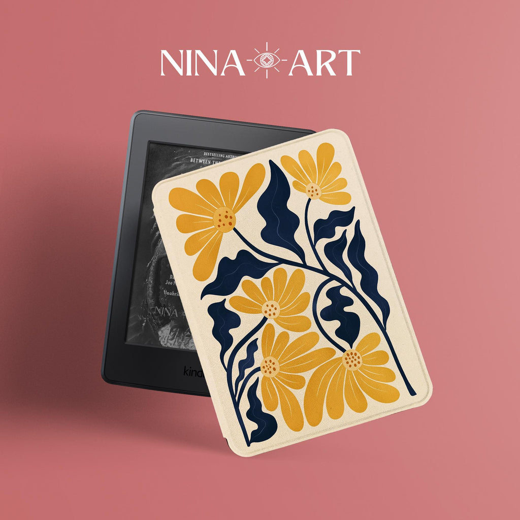 Abstract Botanical Art _ Kindle Case