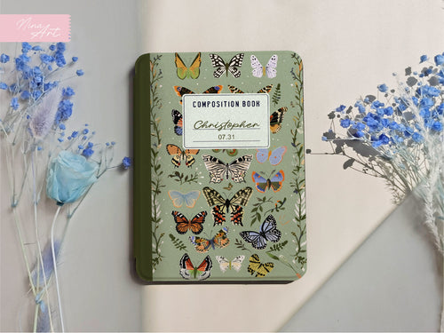 Butterfly composition book _ Kindle Case