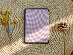Purple Checker _ Kindle Case
