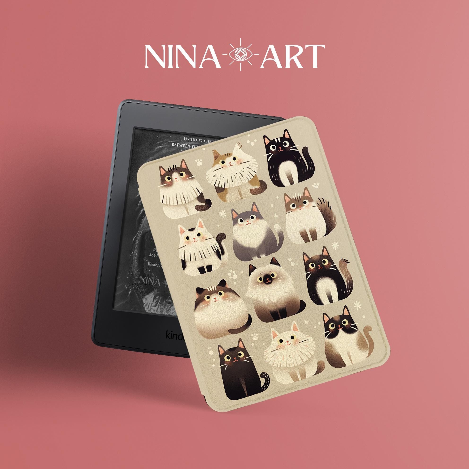 Khaki Cat _ Kindle Case