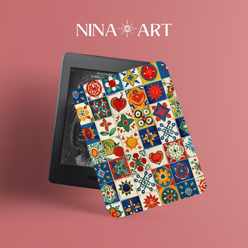 Colorful Talavera Tile _ Kindle Case
