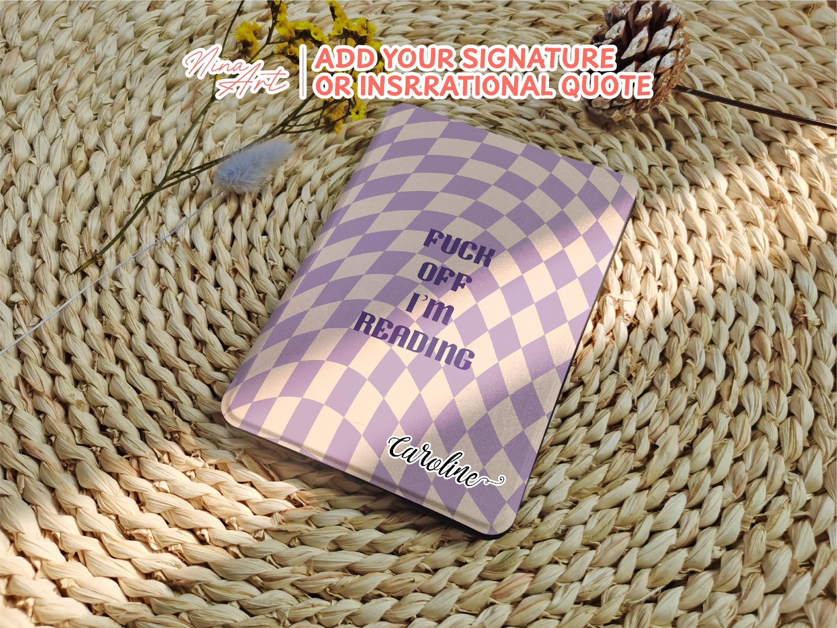 Purple Checker _ Kindle Case
